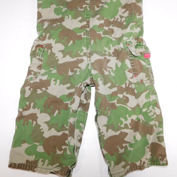 Please Mum Boys 12 - 18 Months Green Camo Camouflage Overalls - Picture 10 of 10